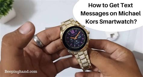 michael kors sophie watch texting|How to Get Text Messages on Michael Kors Smartwatch: Easy .